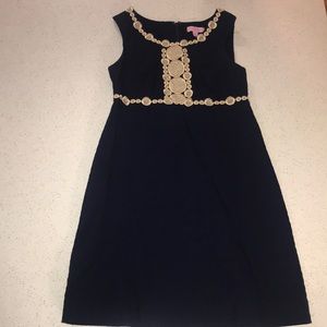 Navy and Gold Lily Pulitzer Dress